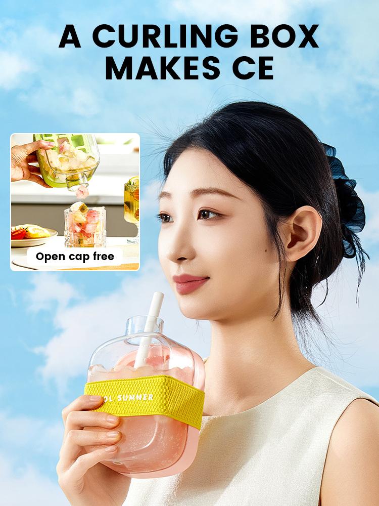 500ml/800ml Ice Cube Bottle Portable Silicone Freezer Ice Trays zero-contact pressure ice cube mold Whiskey Ice Cube Maker