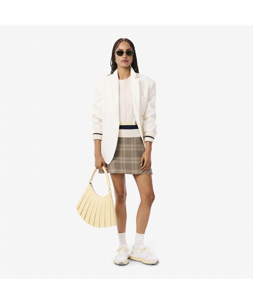 Lacoste Women'S Check Miniskirt Jf5607-55N Aim