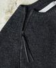 SLOWACID Slit Zipper Snug Knit [Charcoal]