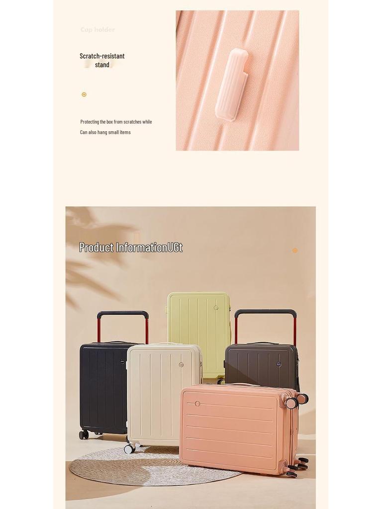 Multifunctional Large-Capacity Suitcase with Wide Handle and Combination Lock for Travel
