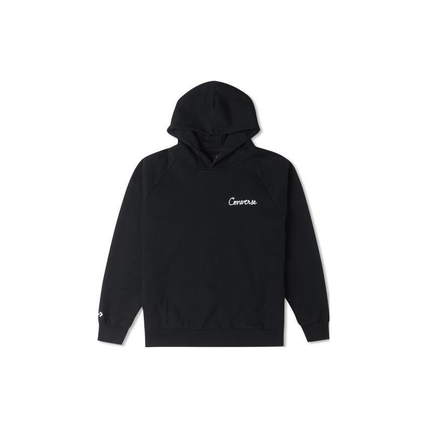 Converse Raglan Elevated Hoodie Asia Sizing Black Men s 10024580-A01 S