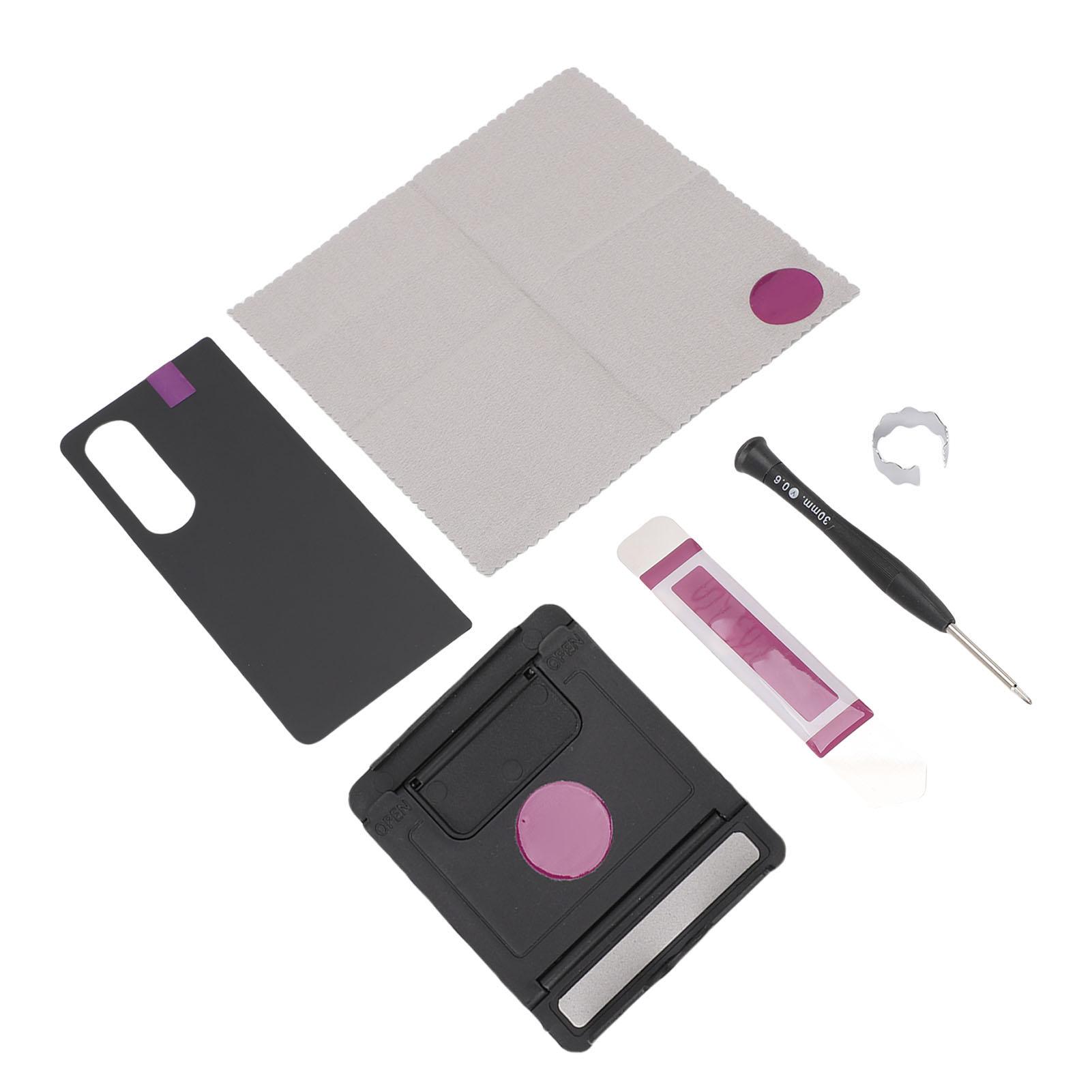 

Задняя стеклянная крышка для телефона Galaxy Z Fold 4 5G, задняя крышка, замена заднего стекла с клеем и чёрный