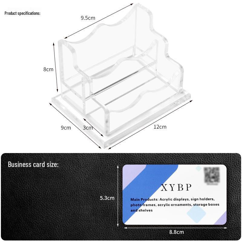 Acrylic Business Card Holder Multi-layer Storage Box - Desktop Stand
