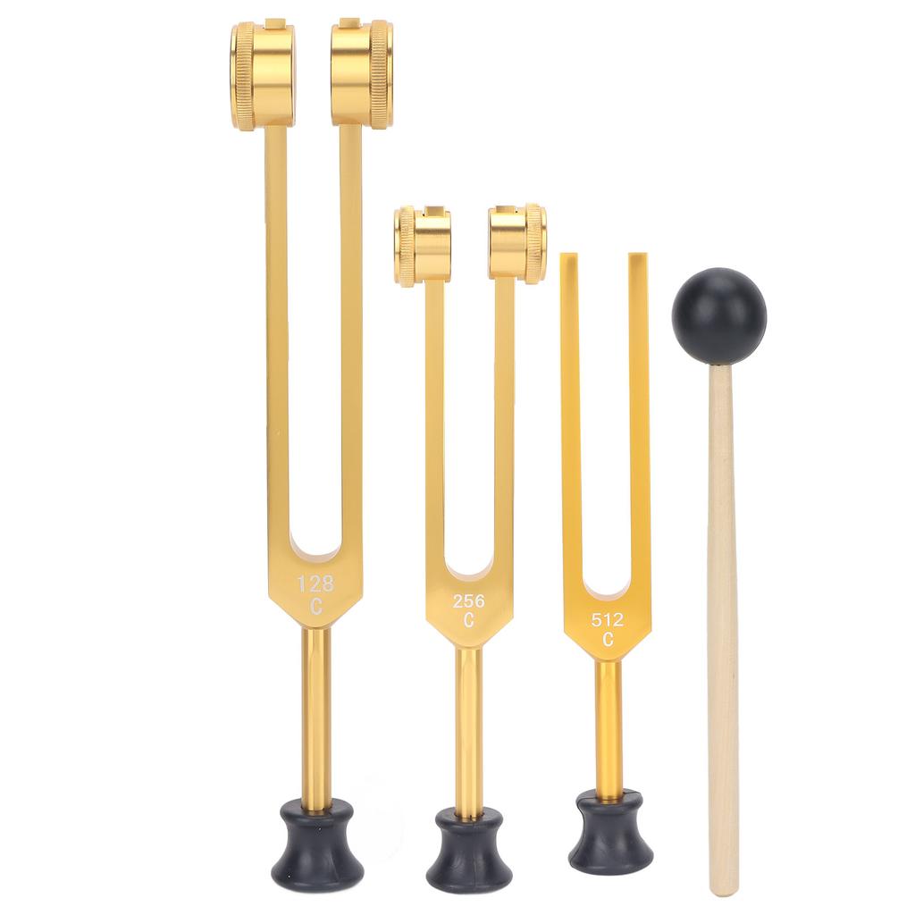 Aluminum Alloy Tuning Fork Set 128 256 512Hz Portable Tuning Fork Healing Instrument for Home Clinical