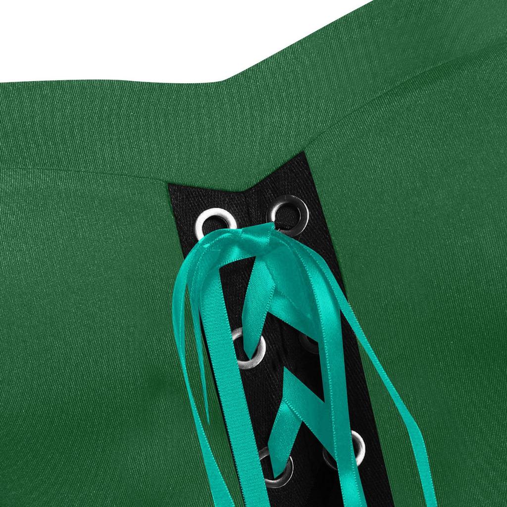 2023 Halloween Hexen Schnür-Maxikleid - 10 Farben verfügbar