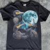 Cormorant Moon Graphic T-Shirt, Vintage Bird Watching Nature Tee