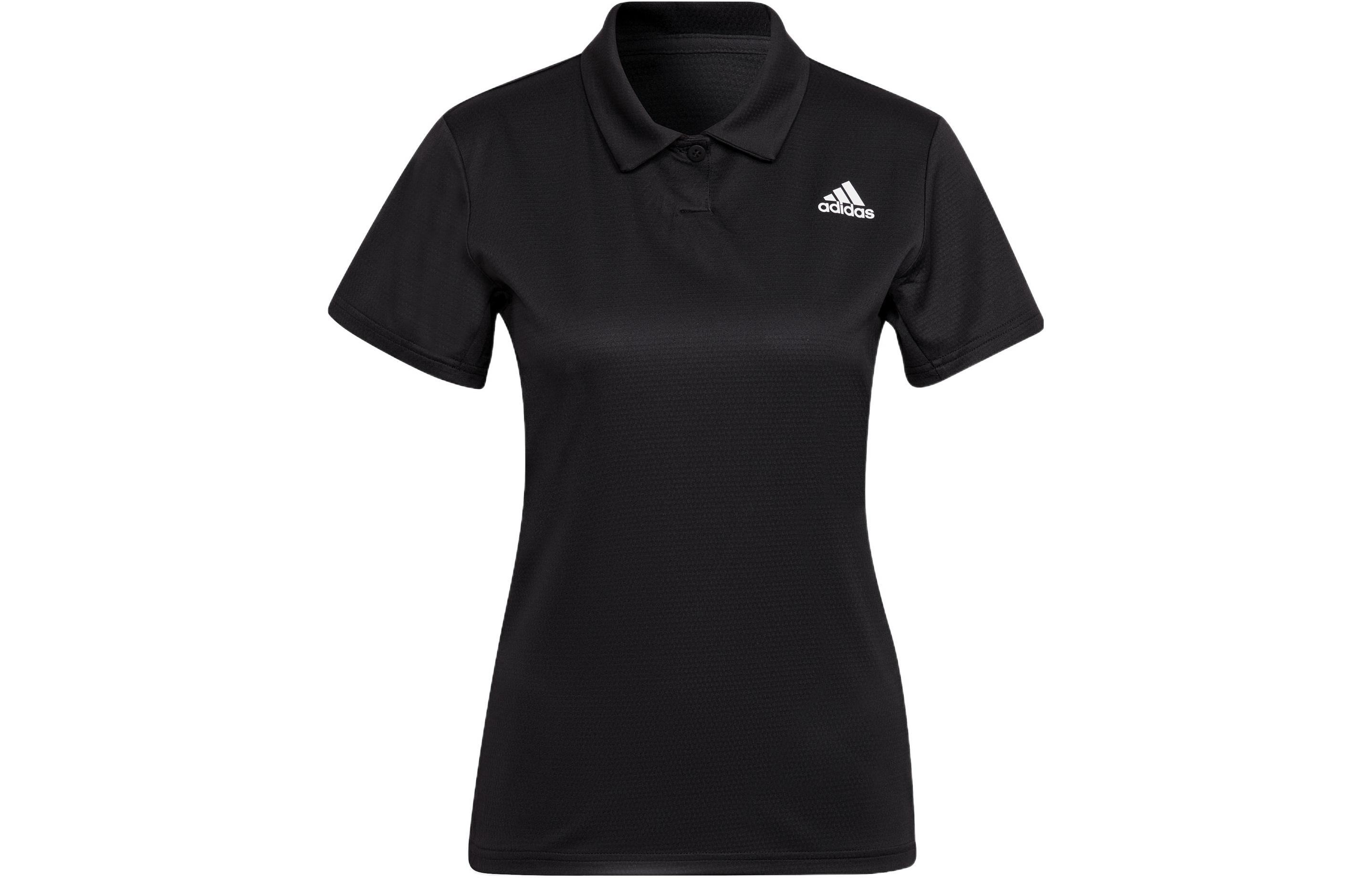 Adidas Polo Shirts Women s Black Polo Collar Moderate Straight Fit HI5687 L