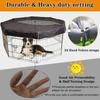 Mesh Pet Cage Cover 8 Panel Kennel Shade Protector Durable Dog Pen Cover  Small Animals