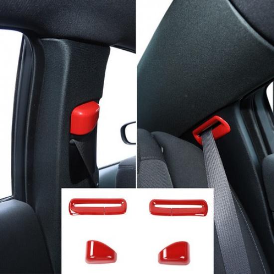 Red Central Console Interior Exterior Decor Set Cover Trim for Dodge Charger 15+