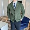 2023 Men's British Retro Slim Fit Lapel Cardigan – Light Mature Business Knitwear Sweater Jacket