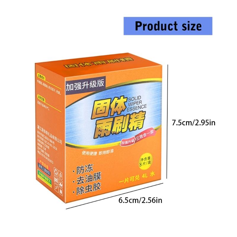 Powerful Windshield Cleaning Tablets Long Lasting Auto Glass Washer Winter Windshield Washer Antifreeze for Clear View