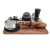 Wood Coffee Tamper Holder Wood Tamping Stand Espresso Tamping Station Coffee Tool Rack Wood Material for Coffee Lovers