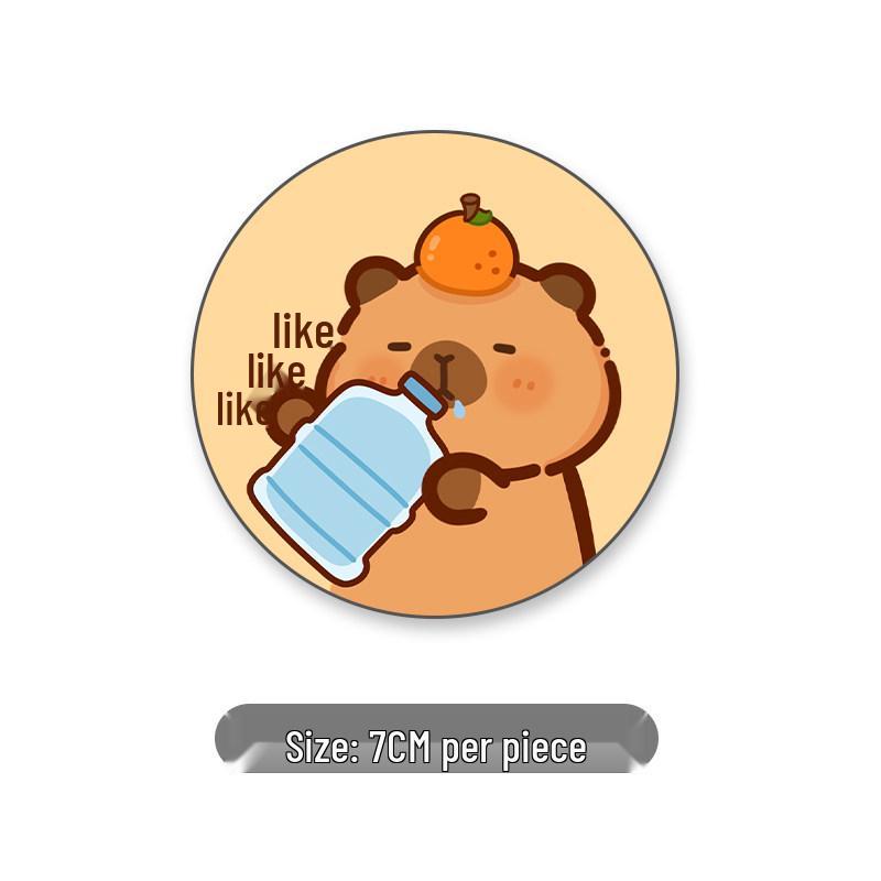 Cartoon Capybara Car Coaster: Fun, Multifunctional Anti-Slip Interior Mat