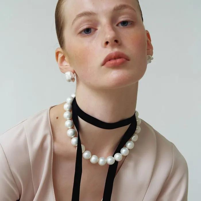 Soft Big Pearl Necklace