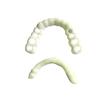 2Pcs/Set Teeth Denture Upper Snap On Smile Natural Flex Denture Cover Teeth Cosmetic Veneers for Dental Clinic