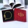 High-End Retro Jewelry Storage & Gift Box with Calligraphy Lid