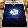 Flannel BlanketSheffield Wednesday FC Custom Name Text Personalized Soft Warm Throw Blanket Home Decor Gift