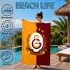 Galatasaray Football Club Emblem Beach Towel, Quick-drying, Easy to Care for, Suitable for Both Fitness and Beach Vacations,Sports Essential