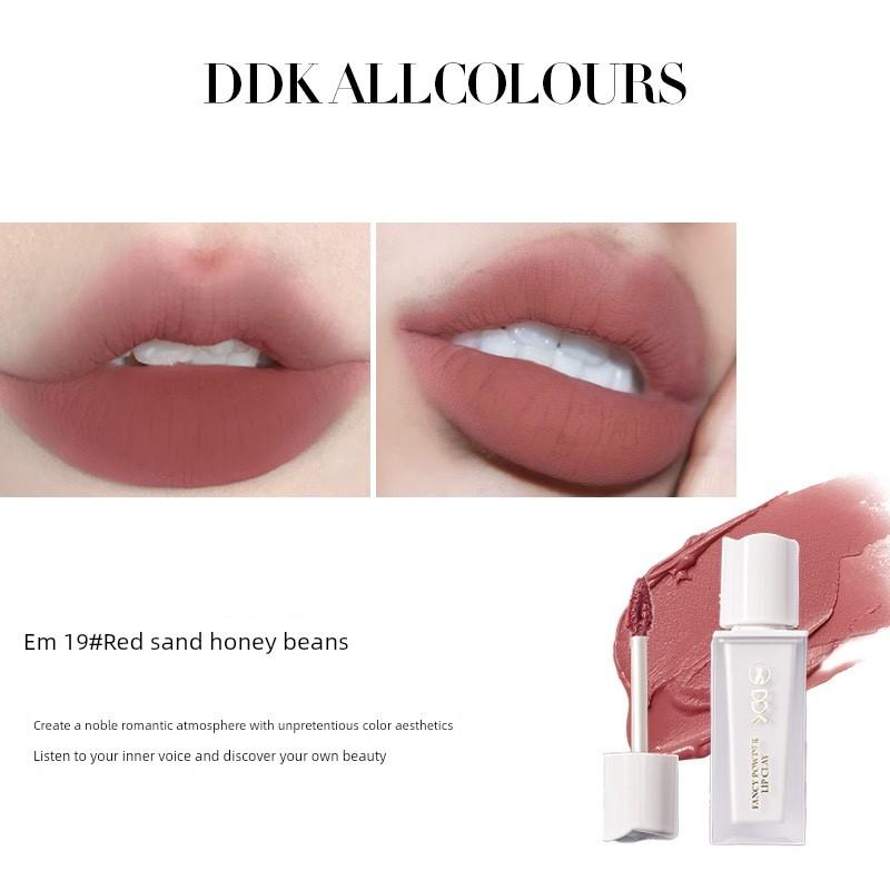 Kuaishou Didi Cat DDK Fancy Pink Lip Mud Velvet Matte Matte Lipstick Waterproof and Durable Moisturizing Lip Lacquer
