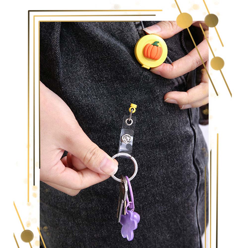 Supplies Cartoon Credit Card Holder Clip Retractable Badge Reel ID Badge Holder Clip ID Name Holder