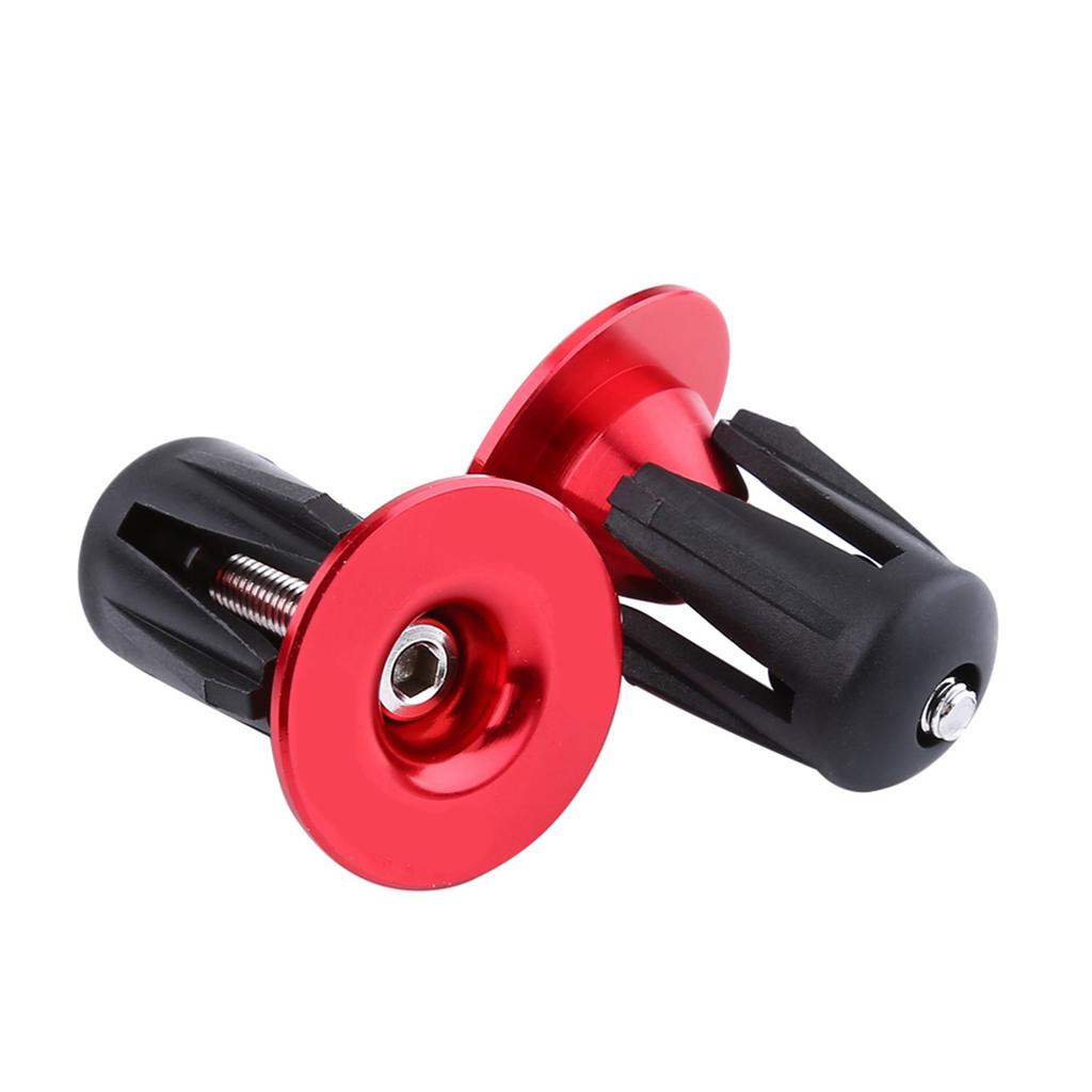 2pcs Colorful Aluminum Bike Bicycle Handlebars Bar Grips End Plugs Caps Bike Accessory