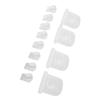 8pcs Duckbill Valves and 4pcs Silicone Diaphragm Compatible for S32 Breastfeeding Pump Replacement