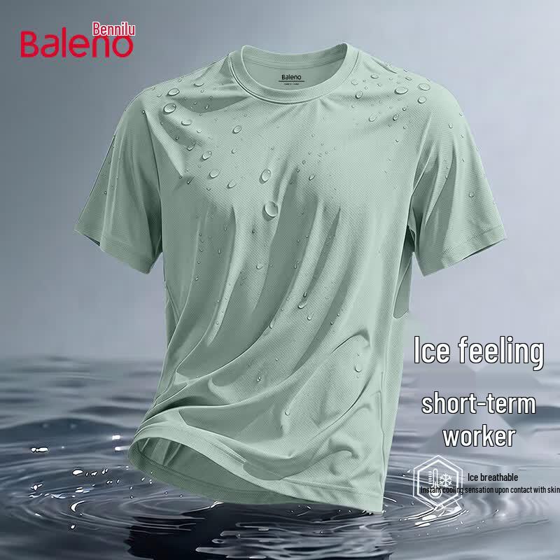 Baleno Men's Ice Silk Quick-Dry Pique Mesh T-Shirt