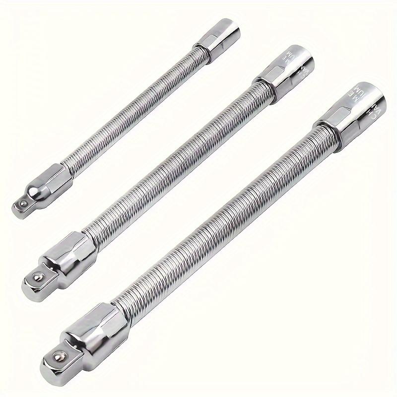 1 pezzo Manicotto Chiave Elettrica, Barra di Estensione Universale, Albero Flessibile Pieghevole Più Barra di Collegamento di Forza, Strumenti per Chiavi a Bussola