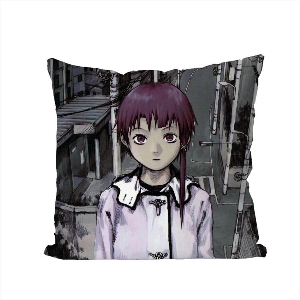 

Serial Experiments Lain Pillow Case For Car Sofa Decorative Home Doublesided Print Plush Square Throw Pillow Cushion Cover 30x30cm