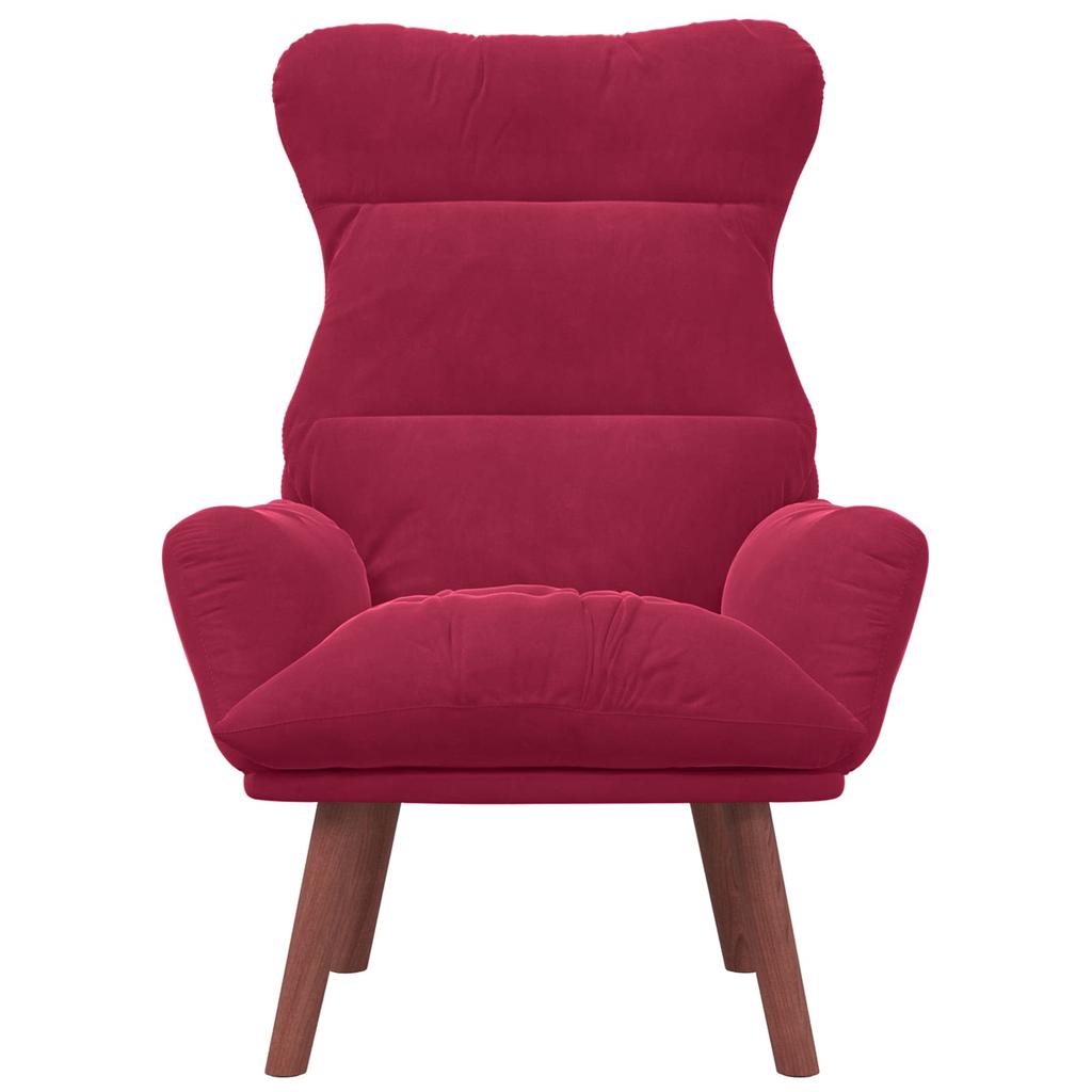 Armchair Wine Red 69 X 74 X 93 Cm Velvet