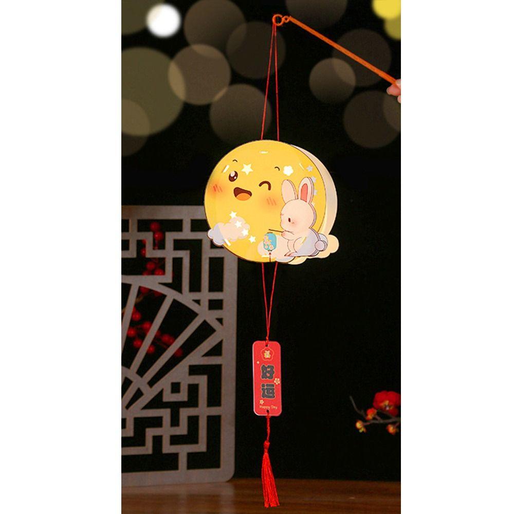 Good Luck Lantern DIY Materials Handmade Mid-Autumn Lamp Chinese Style Lantern  Mid-Autumn Festival