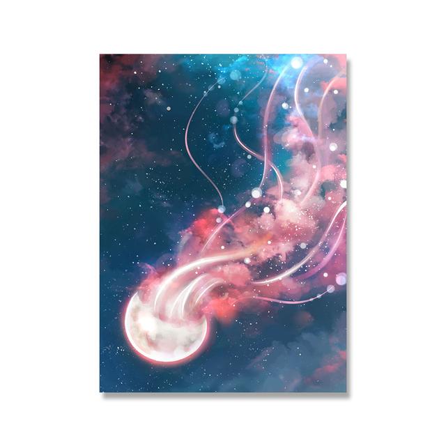 Future Animal Wailing Plakáty a grafiky Jelen Wolf Velryba Slon Obraz na plátně Abstraktní obrazy na zeď Obývací pokoj Domácí dekorace