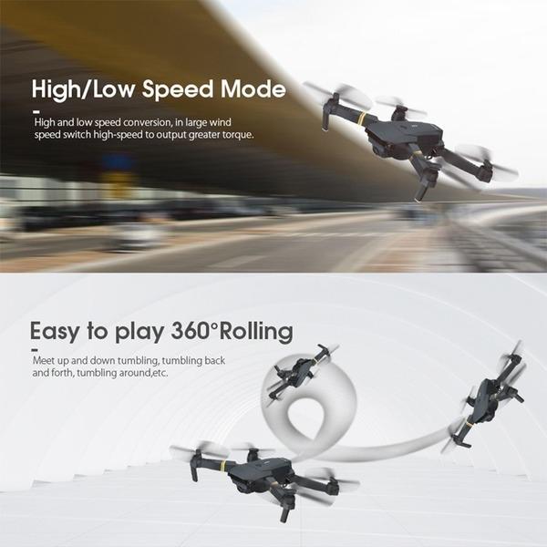 2026 New Foldable E58 RC Drone Professional 4K Single/Dual Camera Wifi Wide Angle Camera Aerial Quadcopter Long Battery Life RC Toys