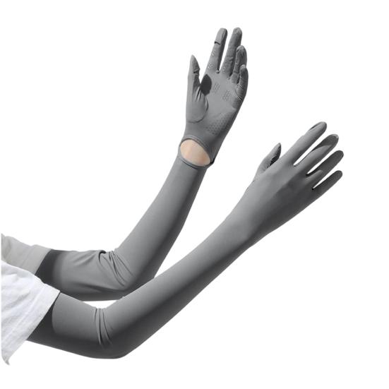 UV Protection Driving Gloves, Anti-Slip Palm, Long Sun Protection Gloves, Ultra Thin Full Finger Summer Gloves for Women Cycling Hiking Fishing