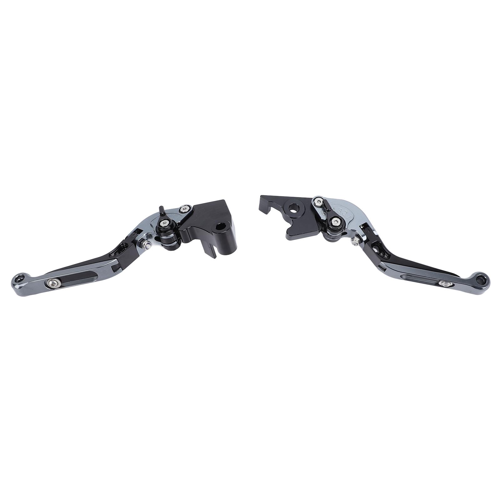 

1 Pair Folding Clutch Brake Lever Aluminum Alloy 6 Level Adjustable Drum Brake Lever for FZ‑07 MT‑07 2014‑2022