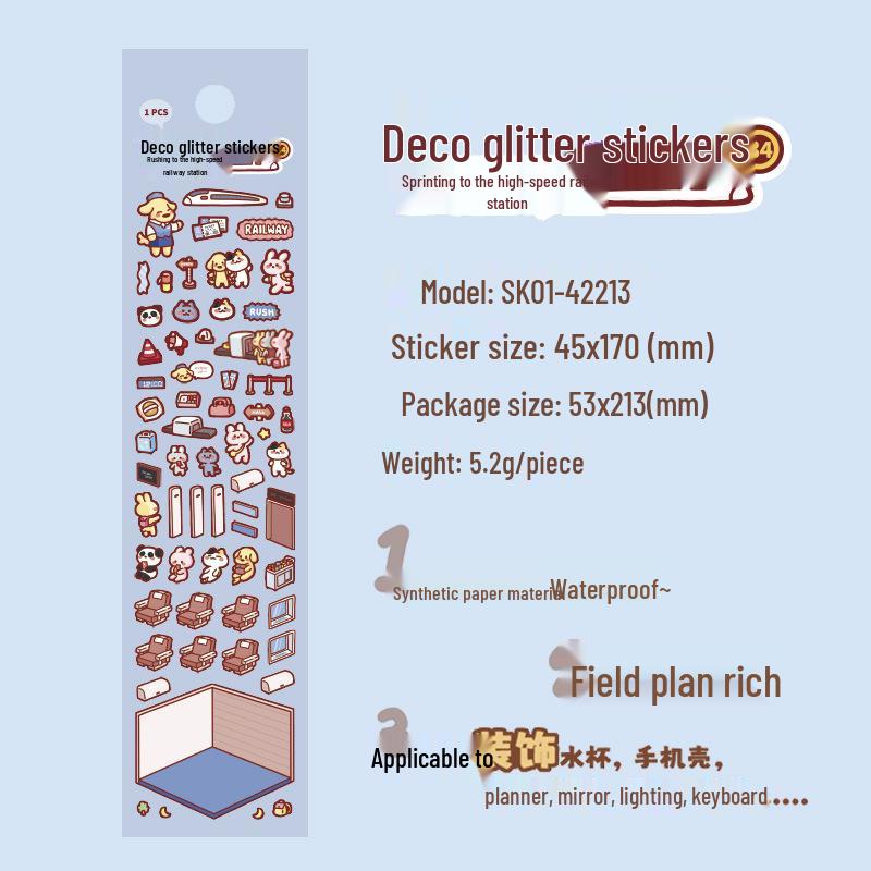 Muzili Deco Dot Stickers - Little Nose Ga - M5 Journal Decoration