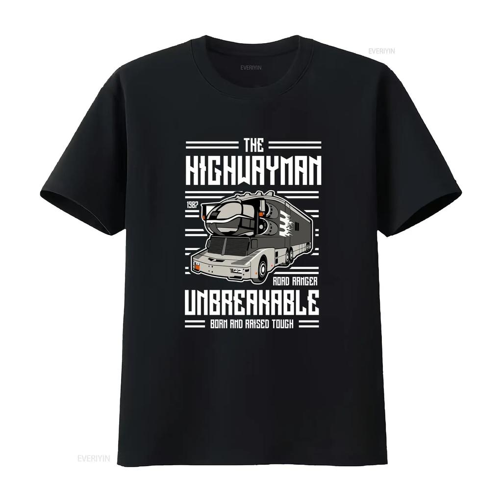 Mens T Shirt The Highwayman Unbreakable Horror Tribute Road Ranger 1982 Design vintage Washed Stretched homme designer clothes