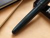 WANCHER DREAM PEN True Ebonite Marble Blue Cigar Shape Fountain Pen Extra (EF Fine)