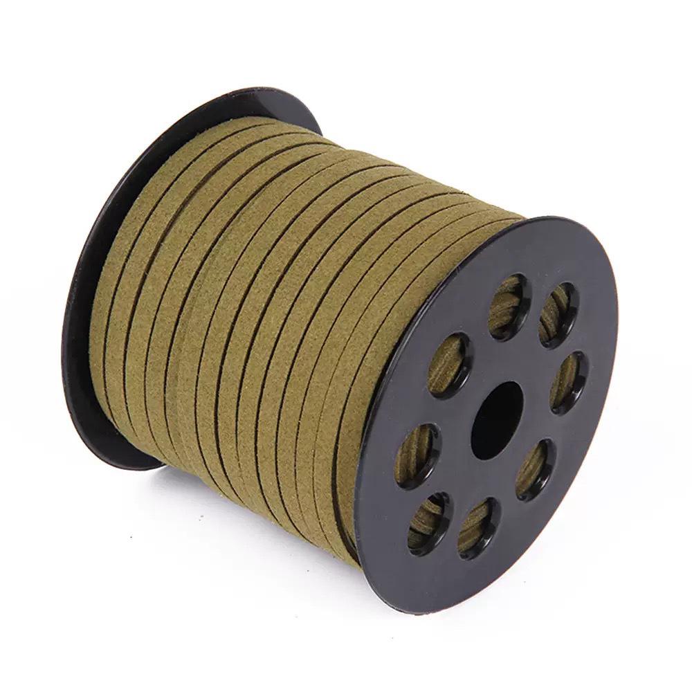 5mm Doppelseitiges Koreanisches Samt-Wildlederband für DIY-Schmuck, Armbänder, Geschenkboxdekoration und Bindeband.