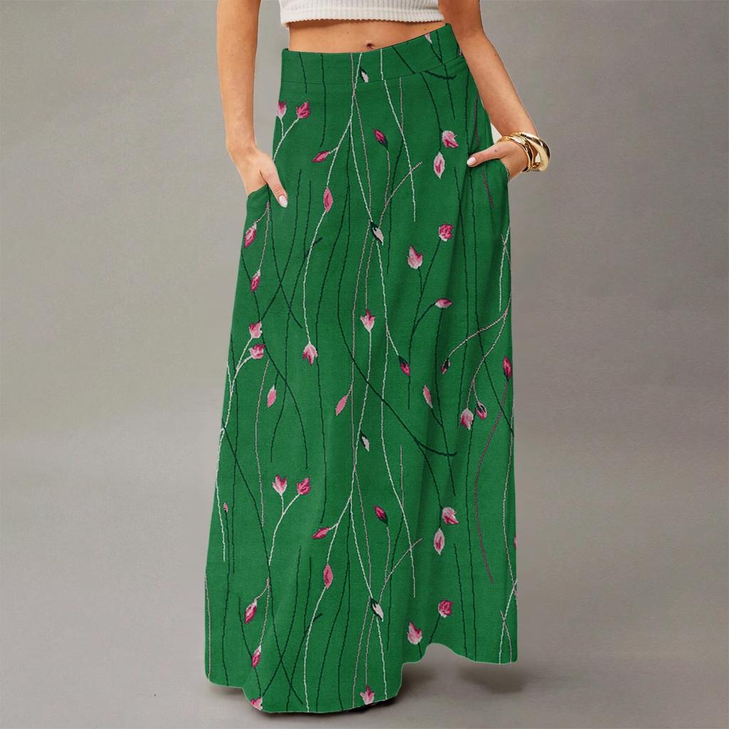 Women's Flowing Maxi Dress Regular Casual Summer Floral Print Bohemian  Skirt