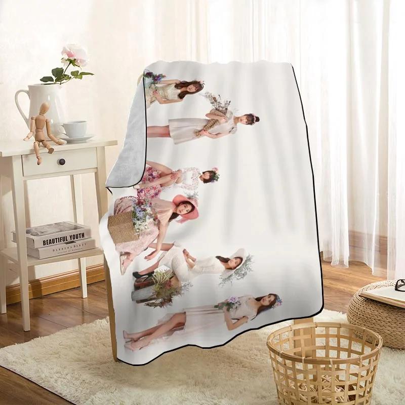 Modern Popular LABOUM KPOP Girl Blanket On For The Sofa/Bed/Car Portable 3D Blanket For Kid Home Textile Fabric 1009