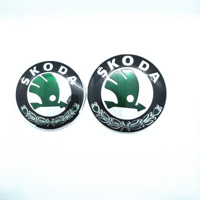 2026 Hot 80mm 90mm Car Front Hood Emblem Sticker Rear Trunk Emblem Badge Sticker for Skoda Rapid Fabia Octavia Laura Superb Karo