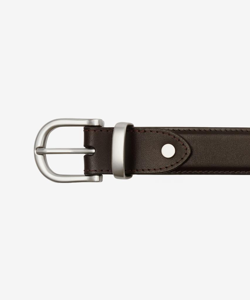 MINAV Minimal Real Leather Belt [Brown]
