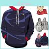 Stilvolle Jujutsu Kaisen Hoodies für Herren mit lebhaftem 3D-Druckdesign