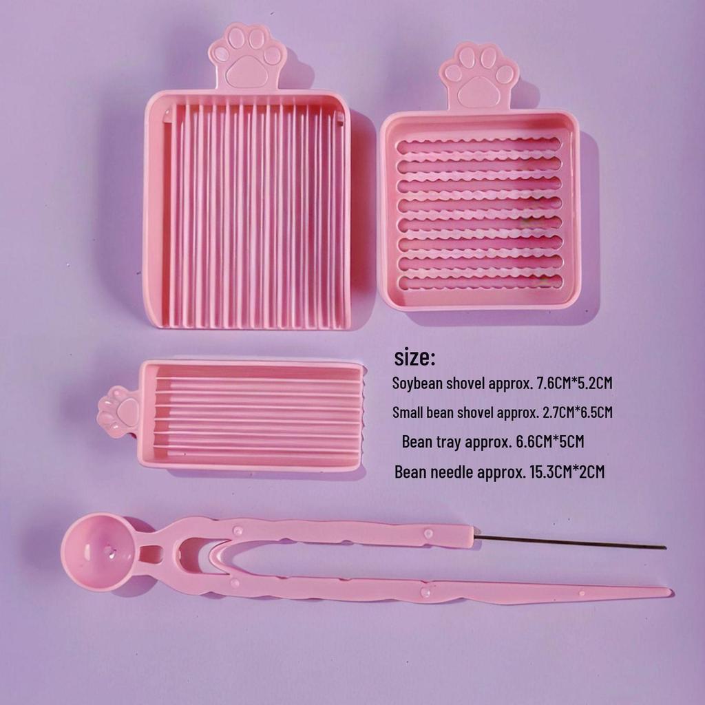DIY 3D Pin Bean Puzzle Set for Kids - Board, Needles, and Tools Included