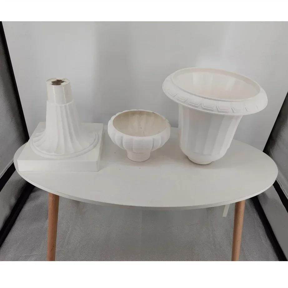 Black White Plastic Vase Wedding Stage Large Vase Decoration Home Furnishings Garden Balcony Courtyard Flower Pot Ornaments