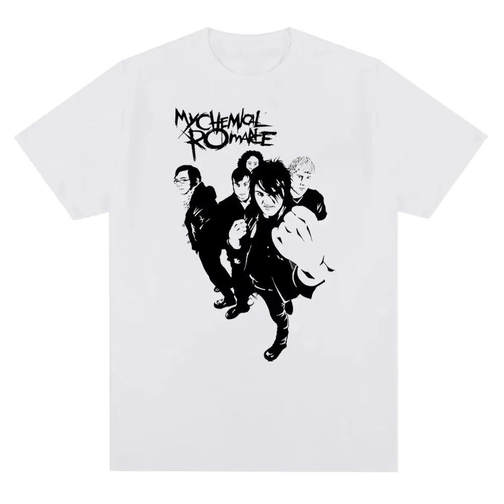 2026 My Chemical RoUnisexce Mcr Band Unisex Women Cotton TShirt Printed T Shirt Casual Short Sleeve Tshirt Streetwear Trend Tee Tops