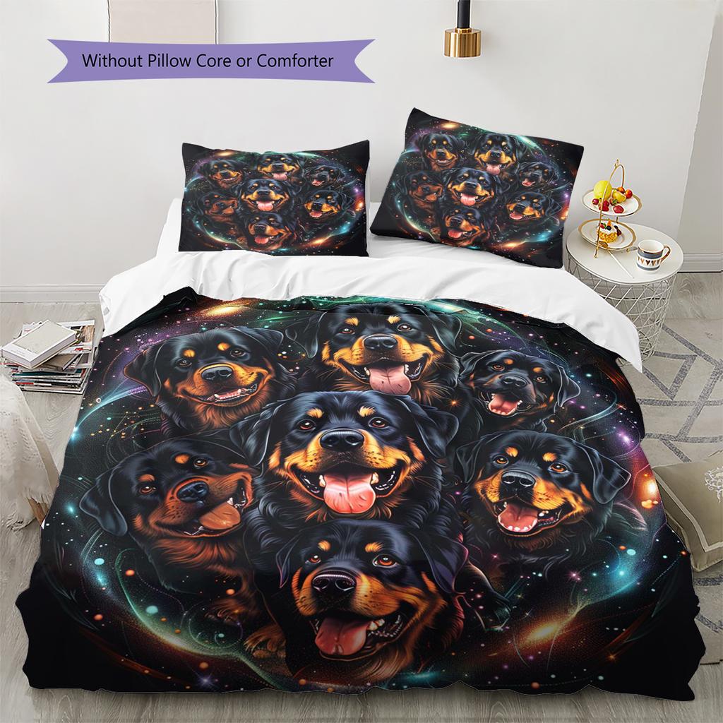 Set Copripiumino Trapuntato con Fantasia Cartone Animato Federa Decorazione per la Casa Regalo di Compleanno (1 * copripiumino + 2 * federa, senza nucleo)