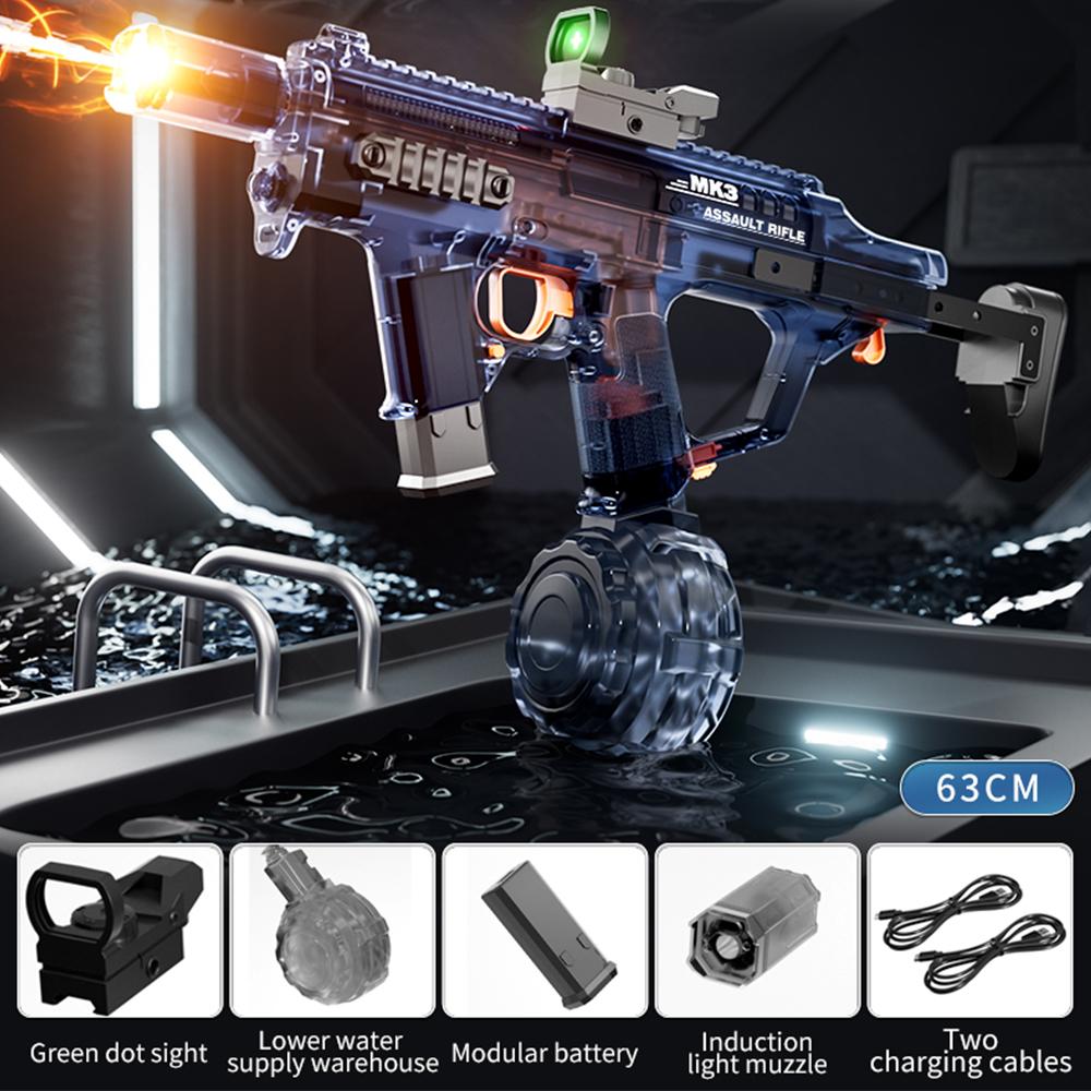 

Имитация Плюющейся Огнем Электрический Водяной Пистолет Игрушки для Детей Автоматический Абсорбирующий Воду Пистолет Непрерывной Струи Летняя Уличная Игрушка для Детей синий