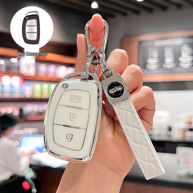 Modern Ix35, Elantra, Santa Fe, and Sonata Key Cover with Buckle